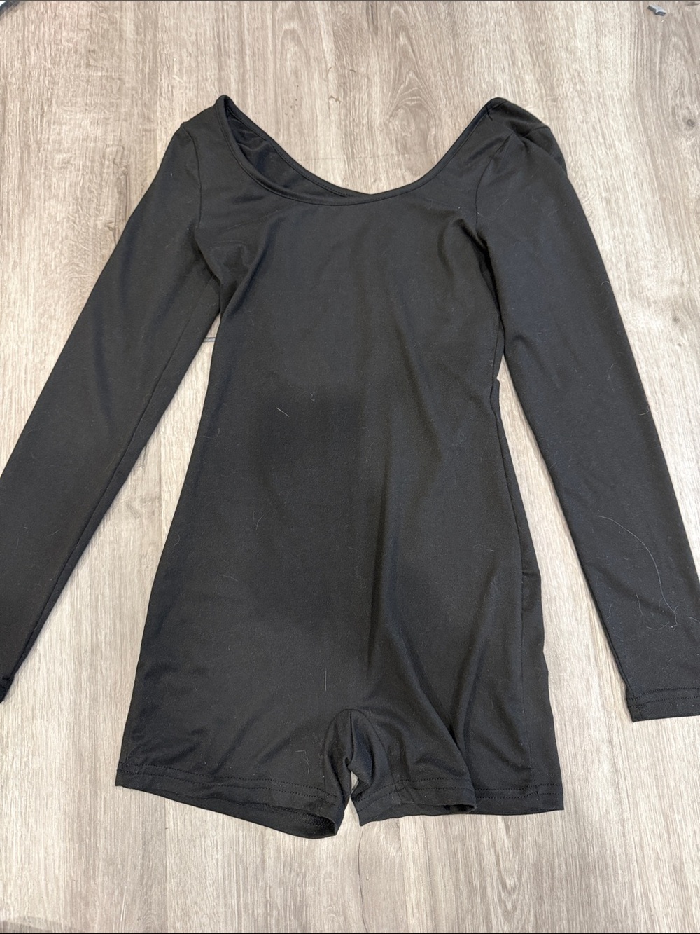 SHEIN Black Long Sleeve Romper Jumpsuit
